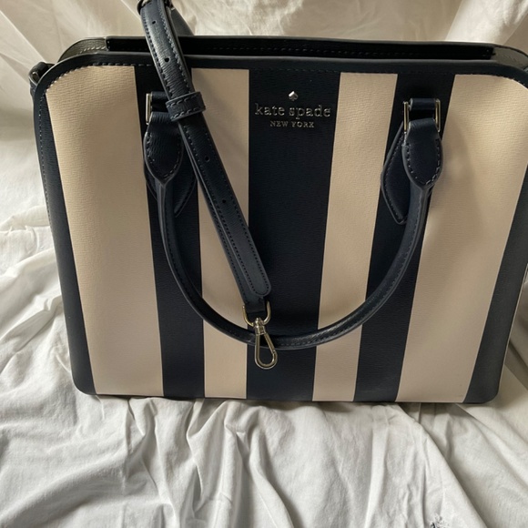 Kate spade Darcy Stripe large satchel/crossbody handbag - Picture 12 of 12